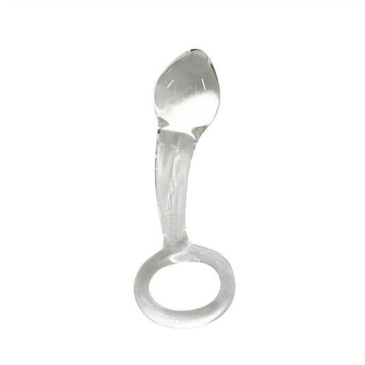 Transparent Crystal Glass Anal Plug Back Court Alt