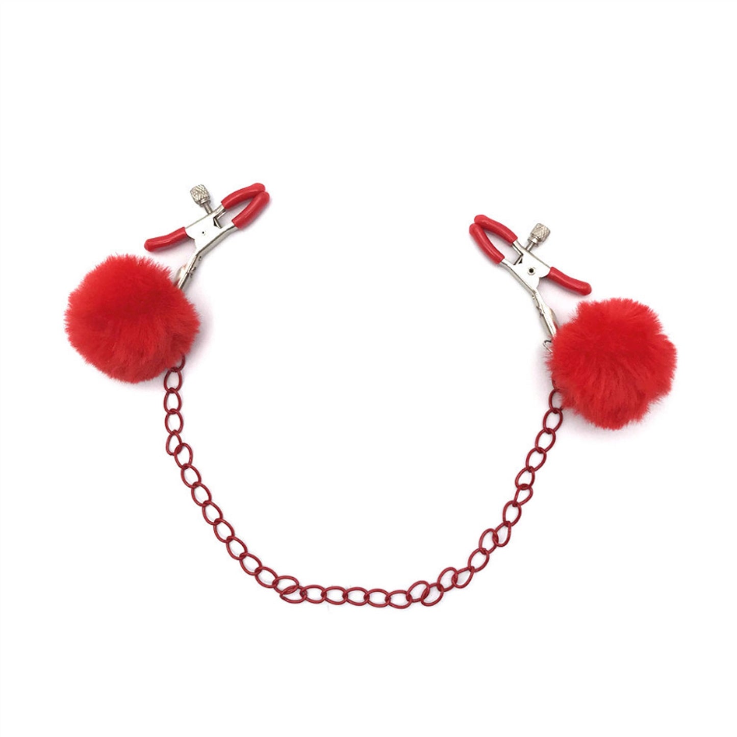 Red Chain Milk Clip Metal Clip Nipple Clamps With 