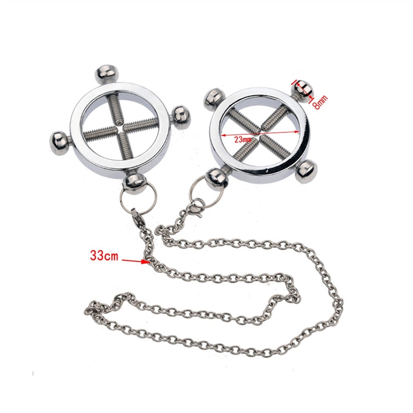 Unisex Chain Nipple Clamps Multi-Functional Adjust