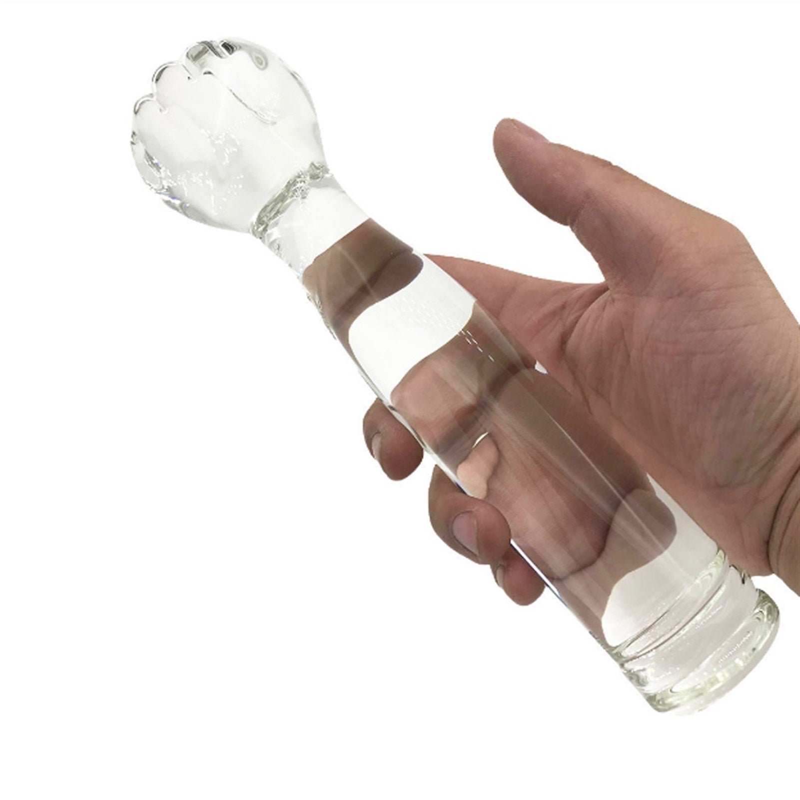 Oversized Boxing Glass Crystal Penis Anal Plug Ana