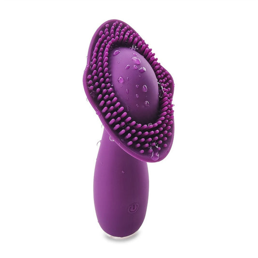 10 Frequency Vibration Stick Silicone Face Brush C