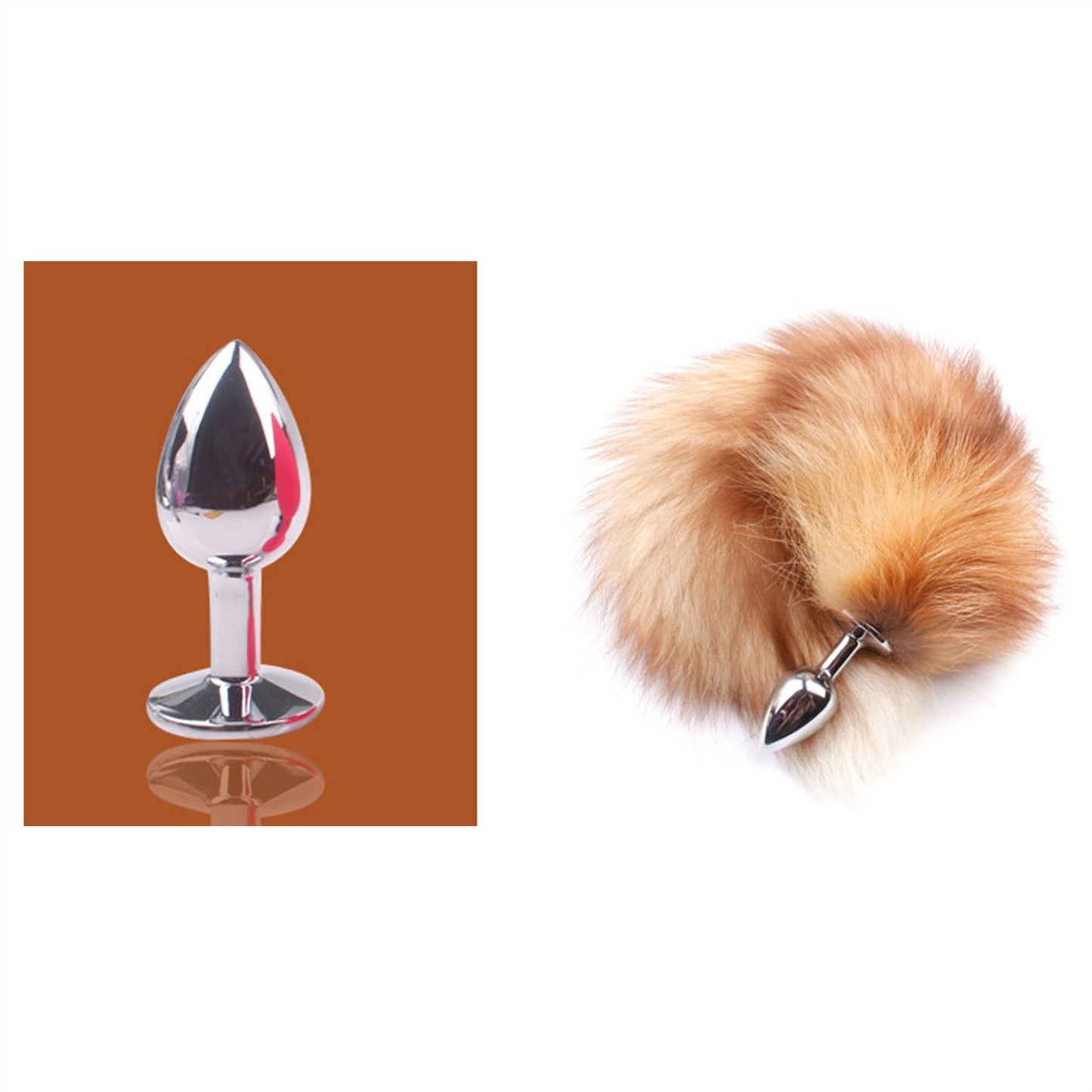 Fox Tail Trumpet Anal Plug Ring For Couple Game Be