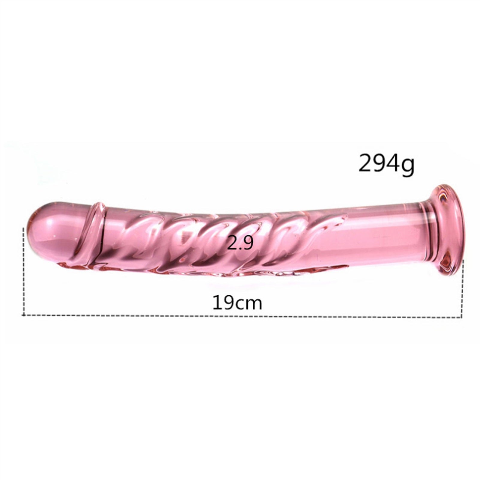 Crystal Glass Adult Toy Metal Anal Plug Ring For C