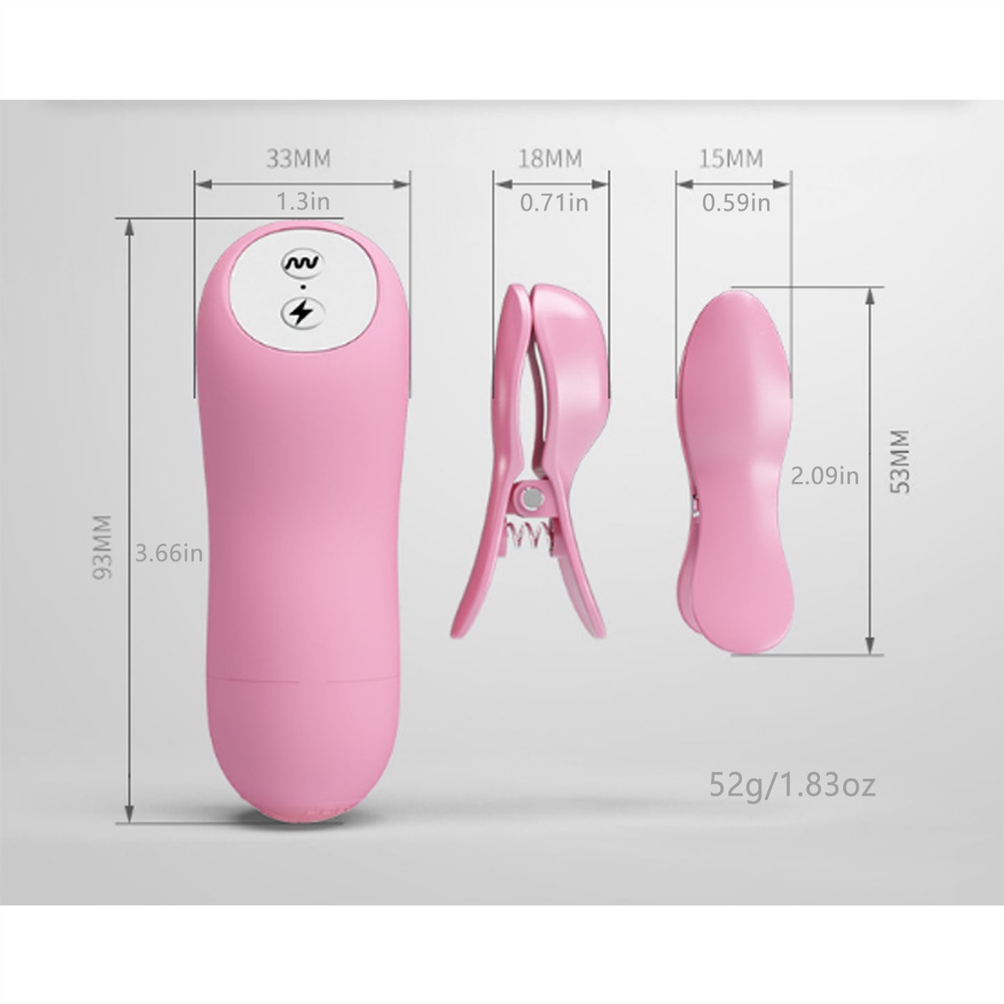 Romantic Wave Adult Toy Pink Fun Adjustable Breast