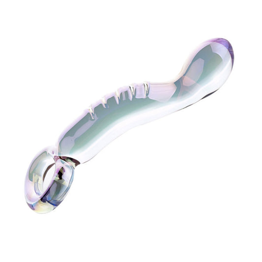 Crystal Glass Adult Toy Metal Anal Plug Ring For C