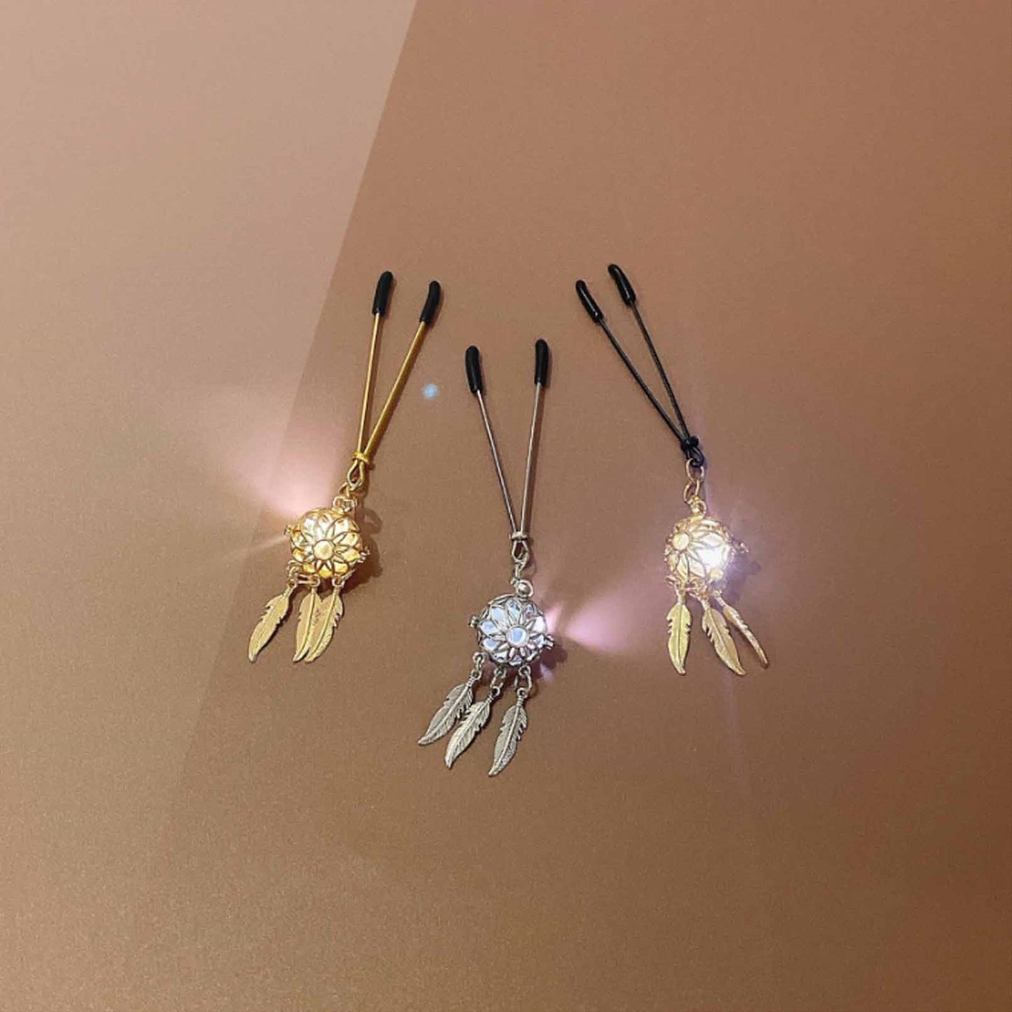 Feather Metal Mimi Clip Nipple Clamps With  Ball P