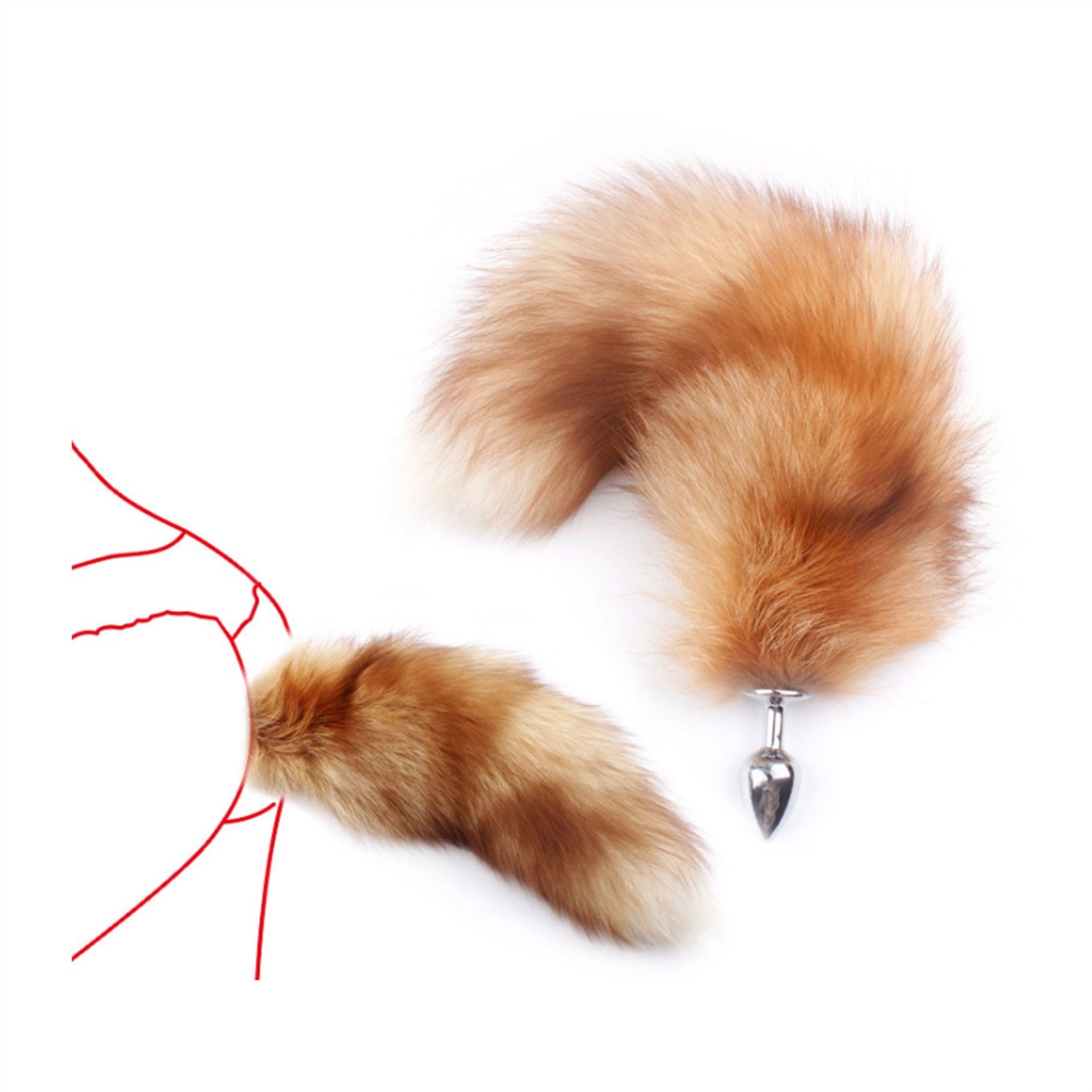 Fox Tail Trumpet Anal Plug Ring For Couple Game Be