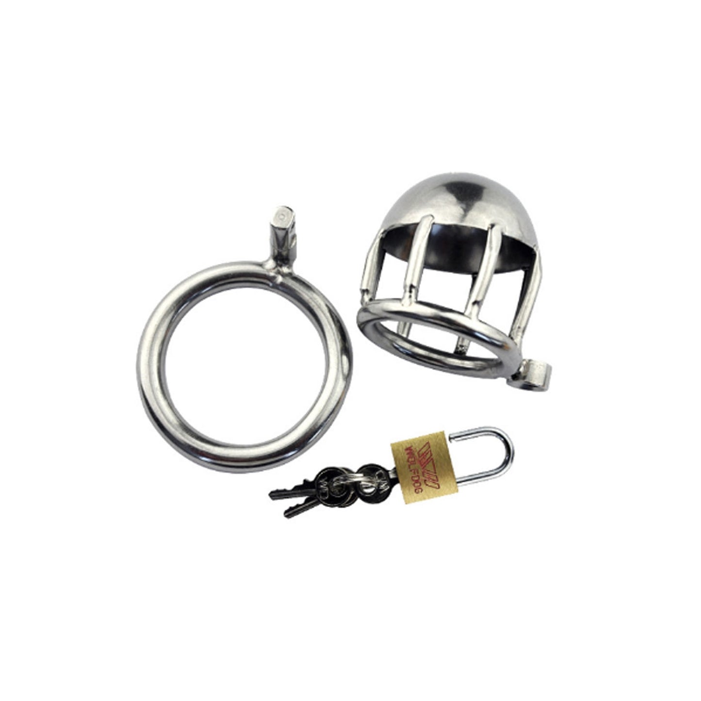 Stainless Steel Protection Cage Lock For Male Bind