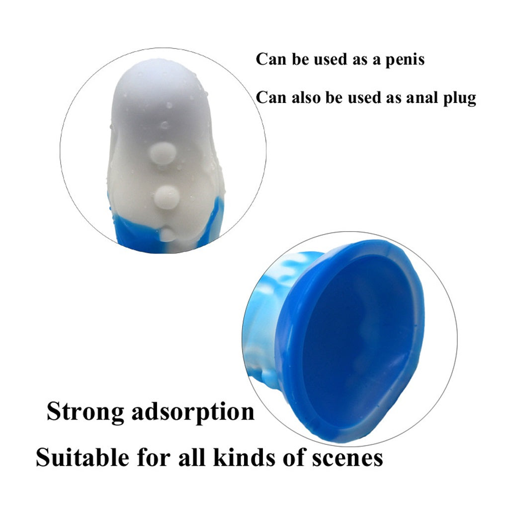 Bump Large Silica Gel Dildo Anal Plug Sex Toy For 