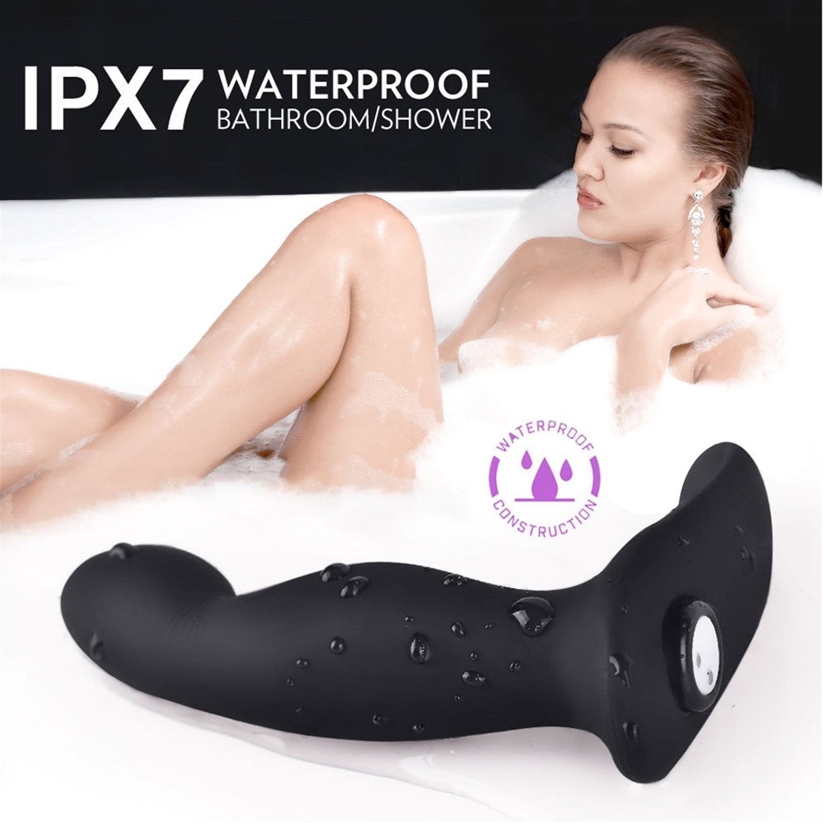 9 Modes Black Soft Silicone Wireless Remote G-SPOT