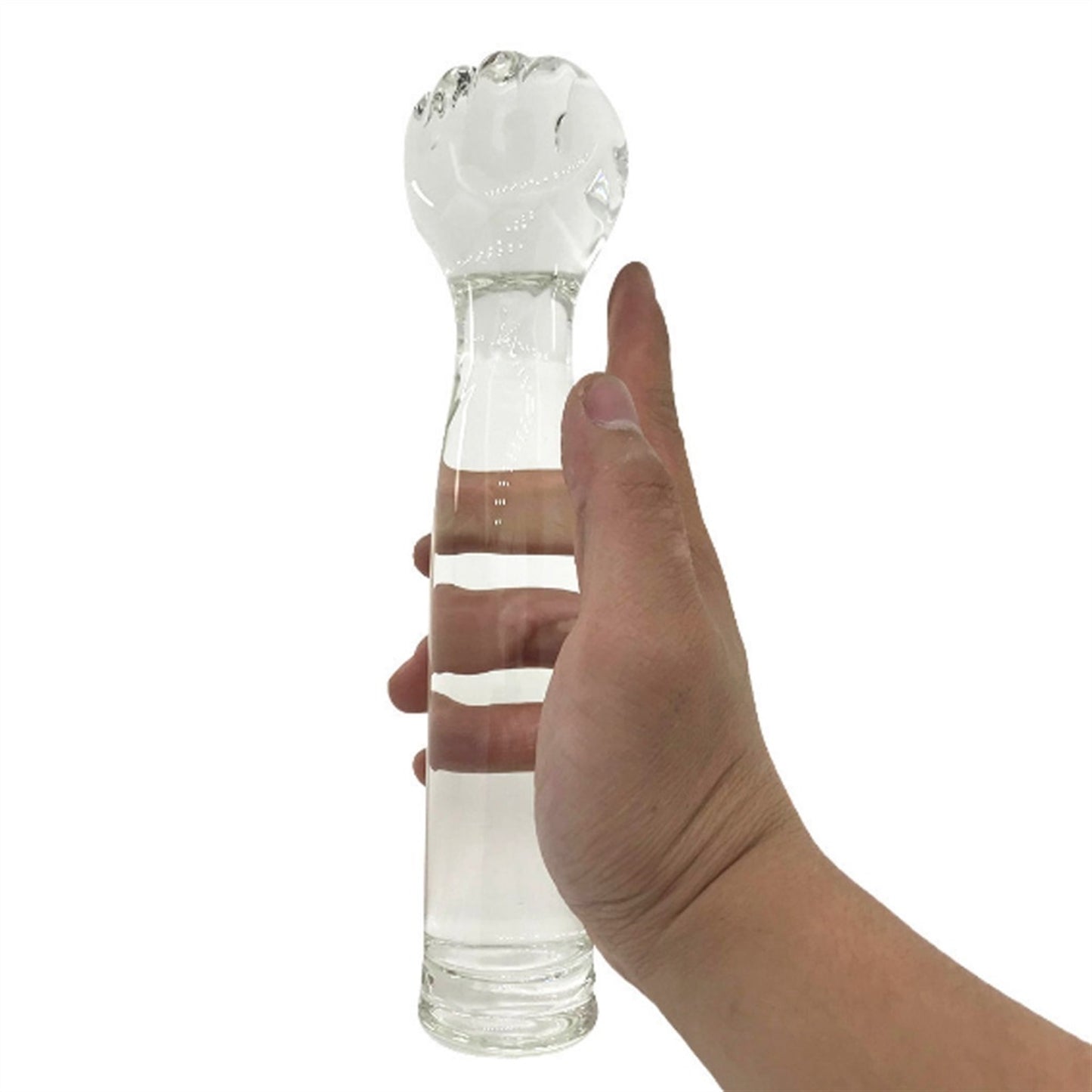 Oversized Boxing Glass Crystal Penis Anal Plug Ana