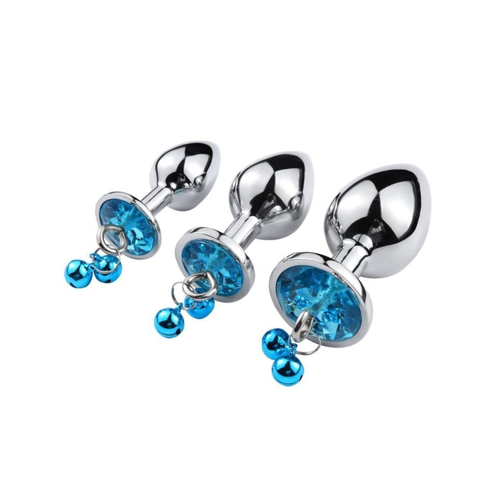 Stainless Steel with Bell Crystal Jewelry Plug for