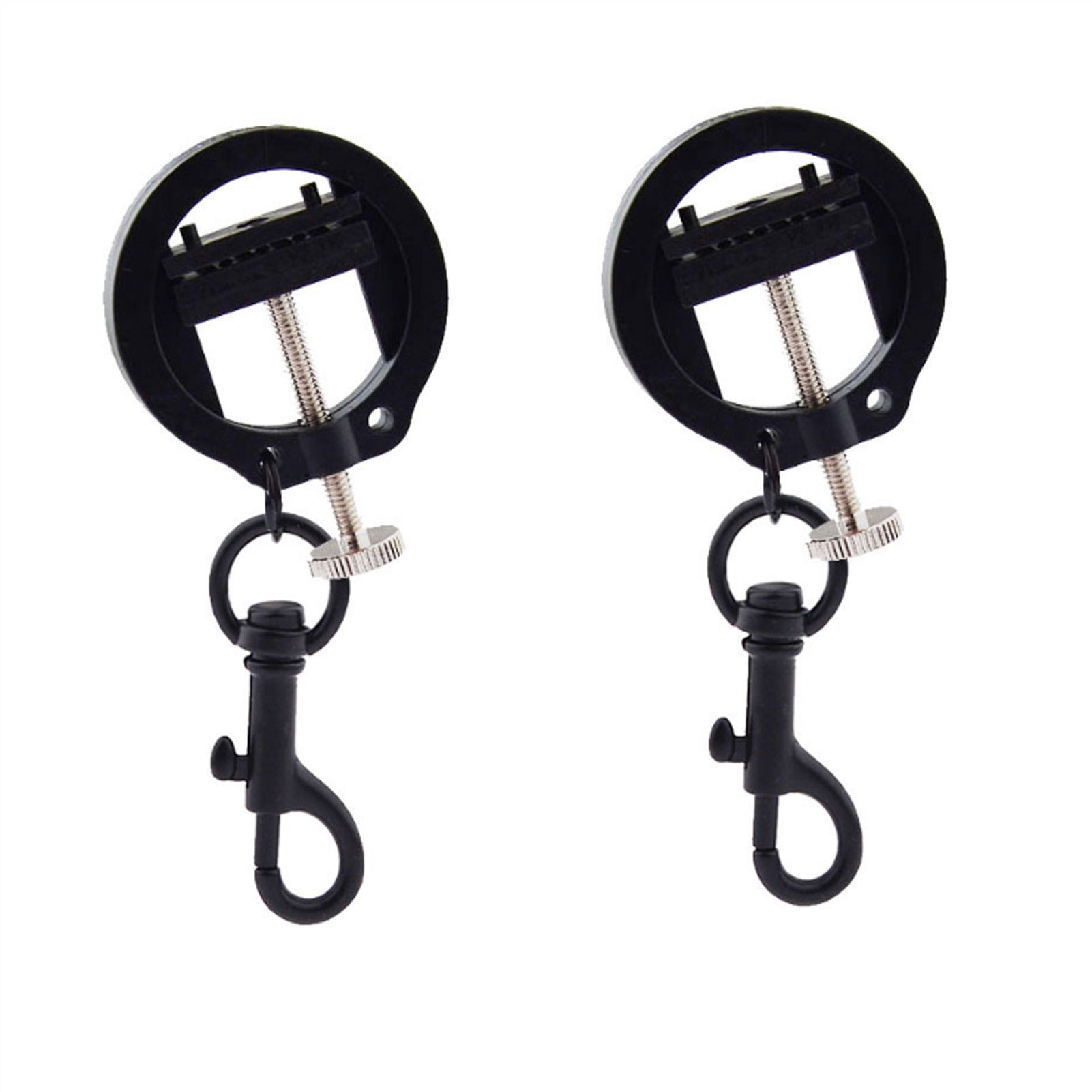 Black Hook Metal Mimi Clip Nipple Clamps With Blac