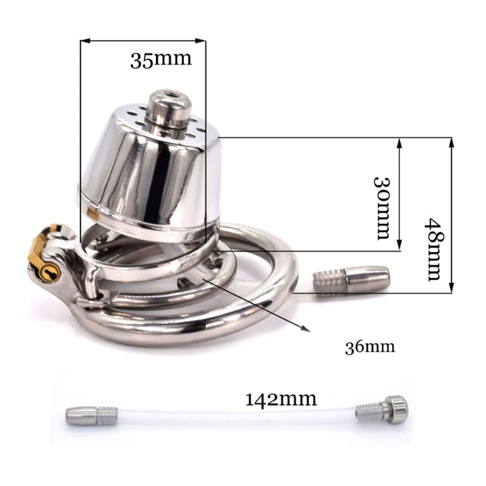 Master Slave Chastity Device 304 Stainless-steel M