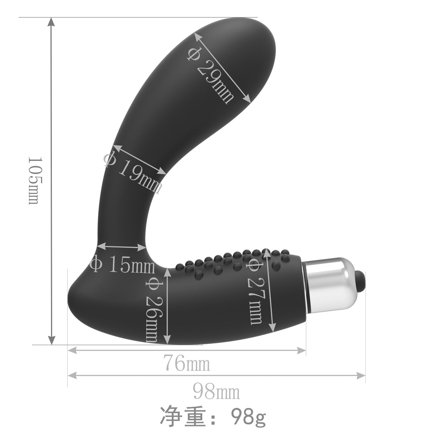 Male and Female Remote Control Prostate Massager, 