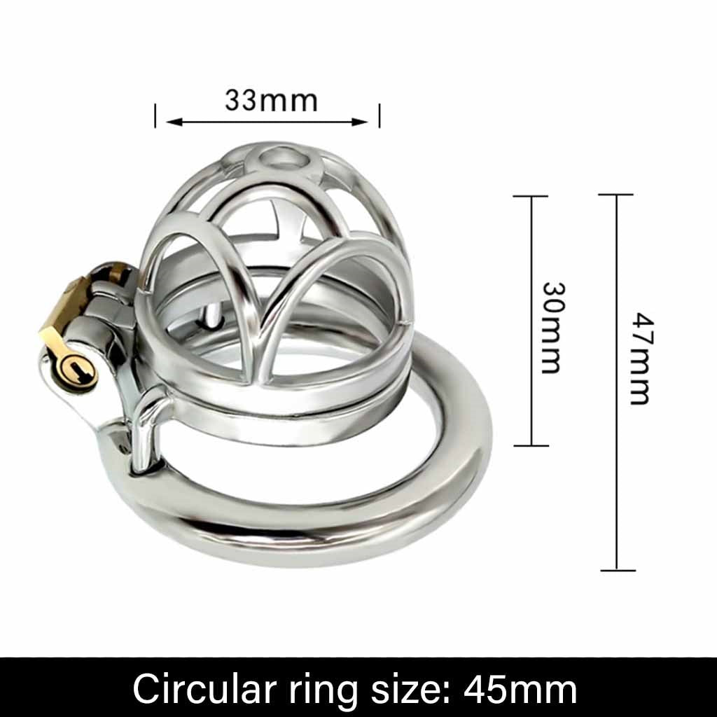 Stainless Steel Male Chastity Device Male Virginit