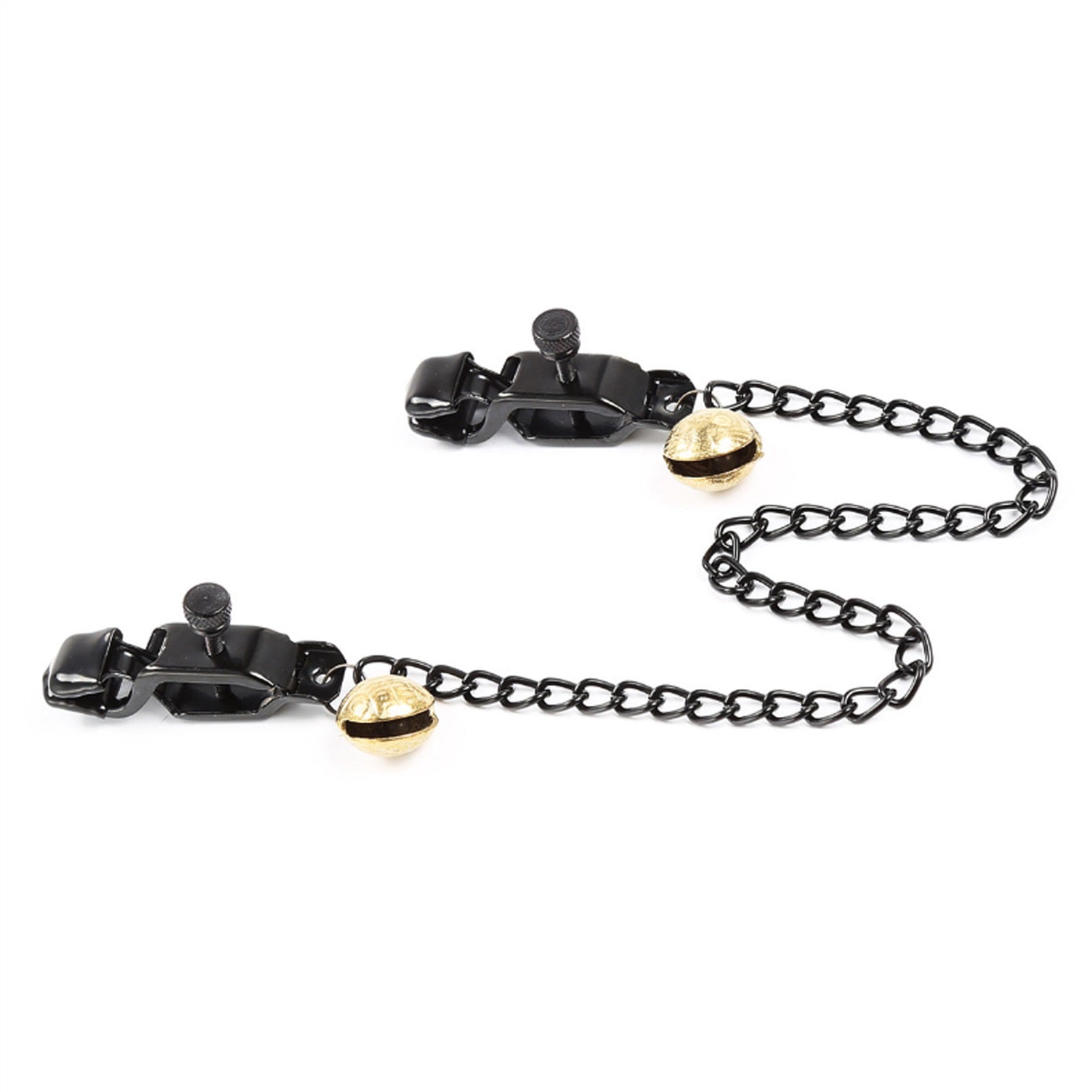 Metal Chain Bell Alligator Clip Nipple Clamps With