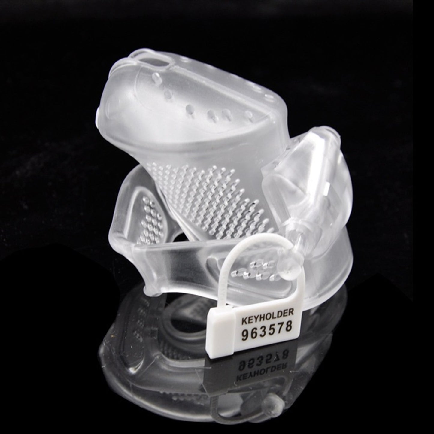 Anti-Off Breathable Chastity LockDown Cage Silicon