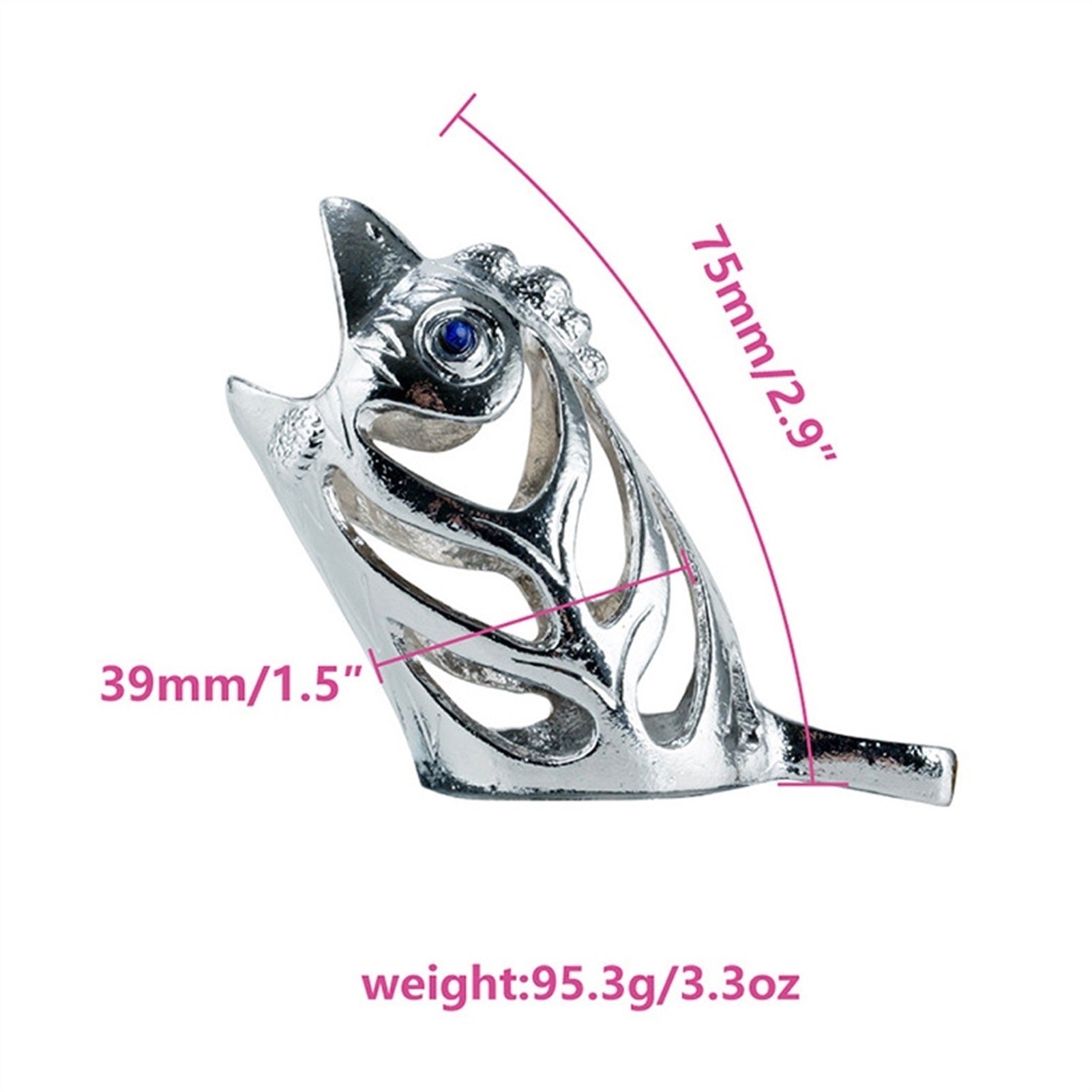 Chicken Head Metal Chastity Lock Male Appliance Pe