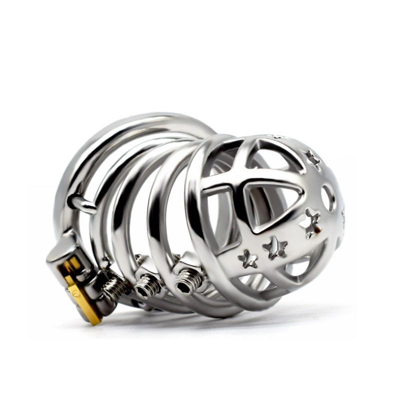 Stainless Steel Male Chastity Device Ergonomic Des