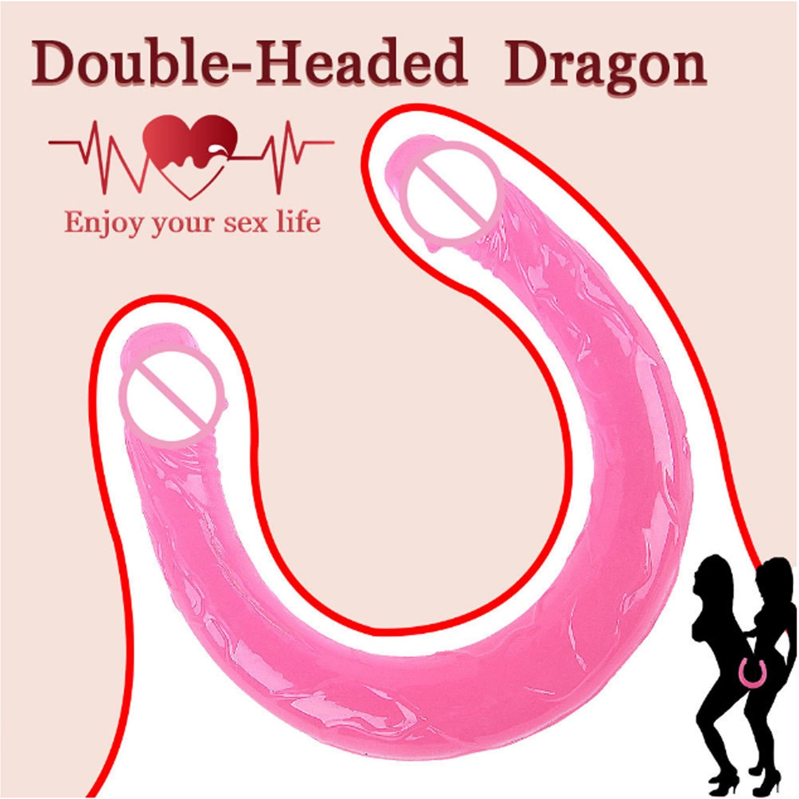 Adult sex products Double-headed dragon penis fema