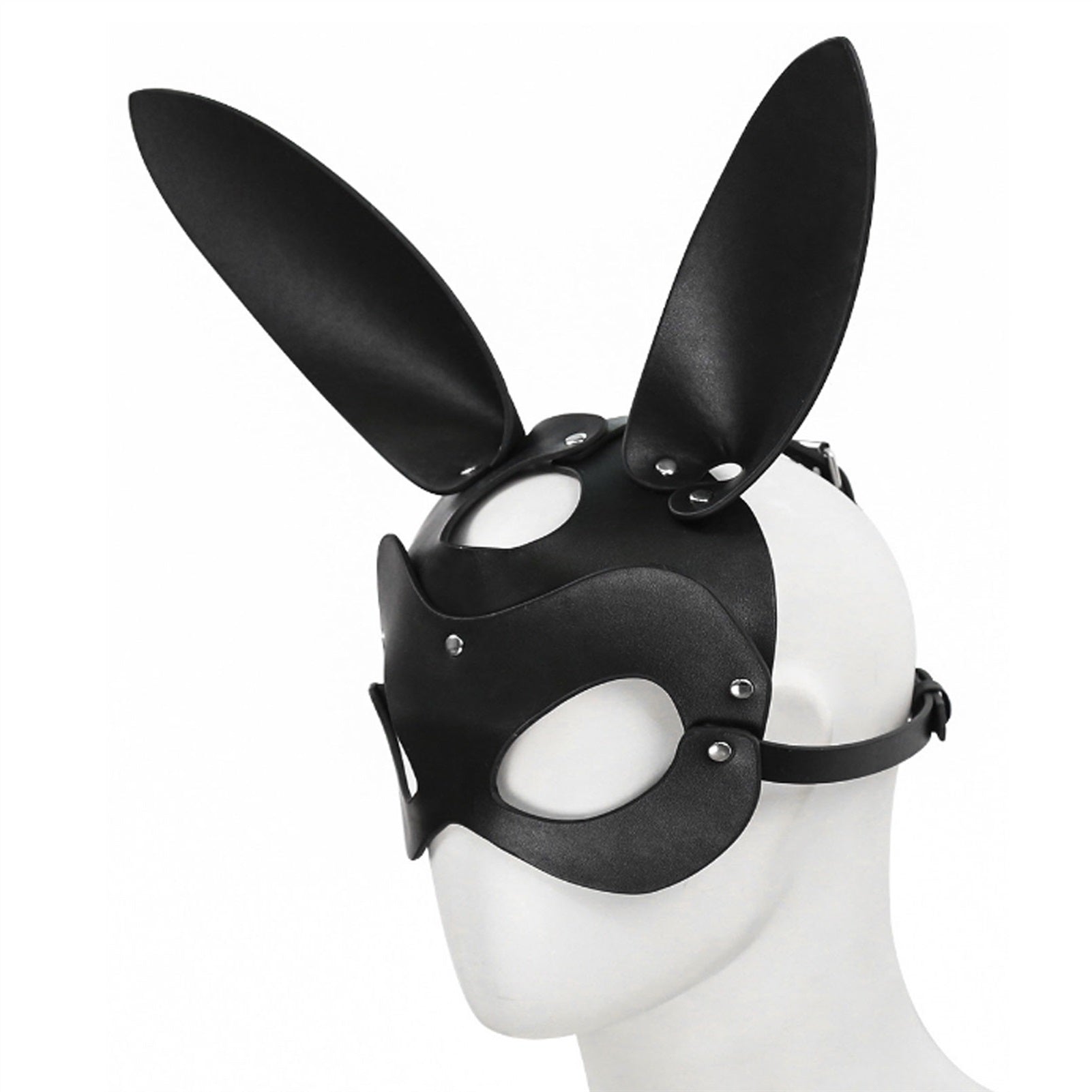 Leather Bunny Mask Sexy Eye Mask Disco Dancing Dre