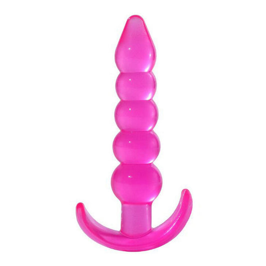 Five Beads Crystal Glass Adult Toy Metal Anal Plug