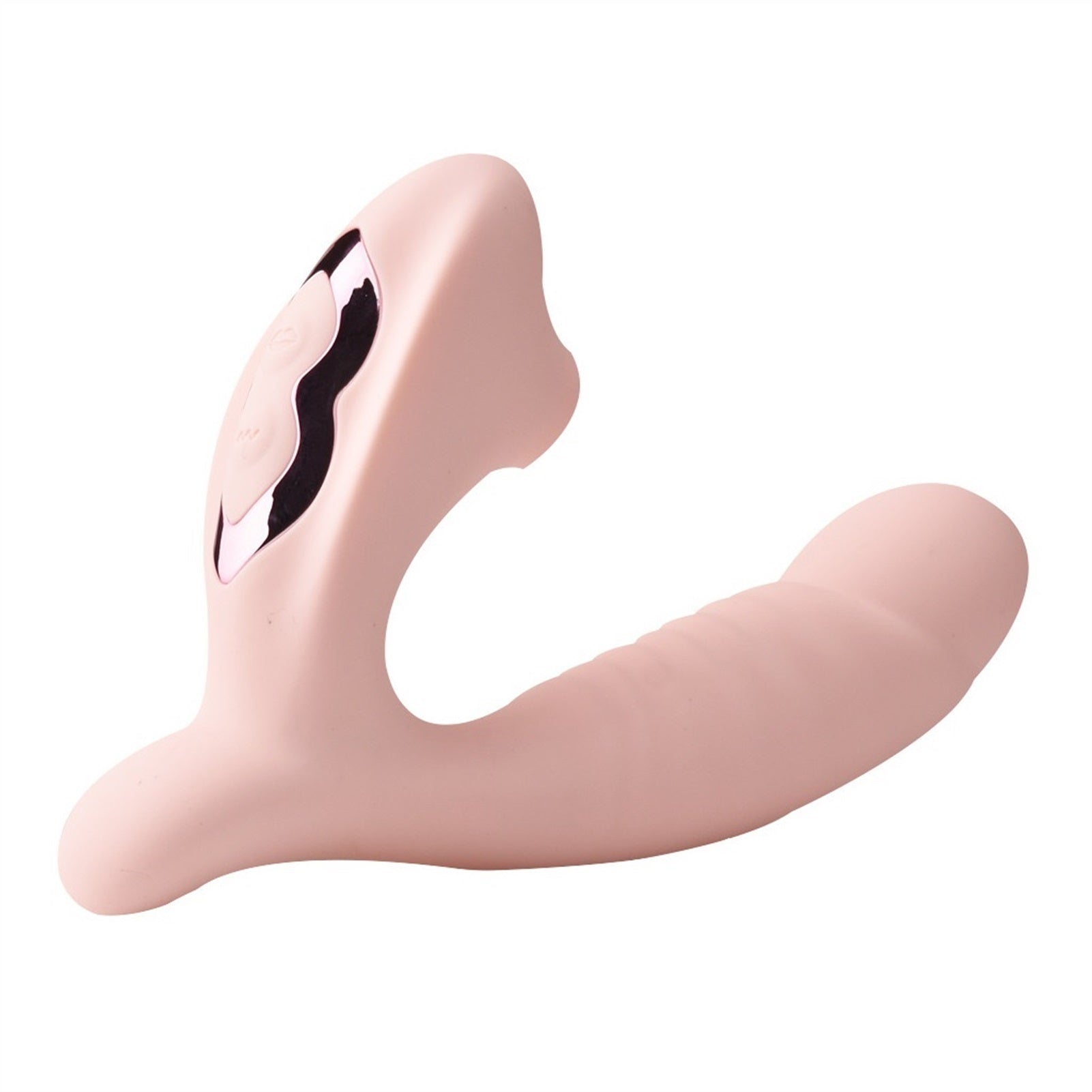 10 Frequency Silicone Vibration Dildo 2 In 1 Sucki