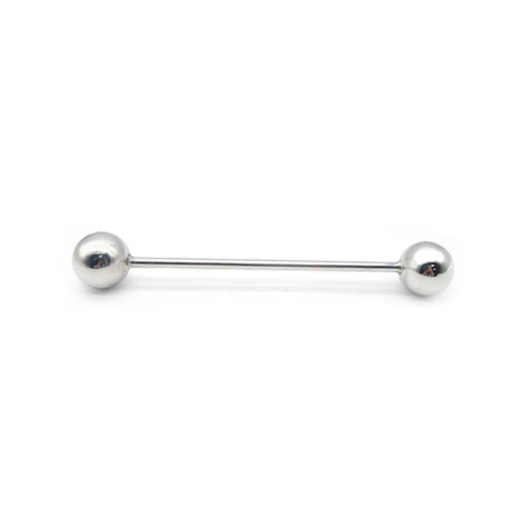 2 Balls Stainless Steel Plug Rod Toys