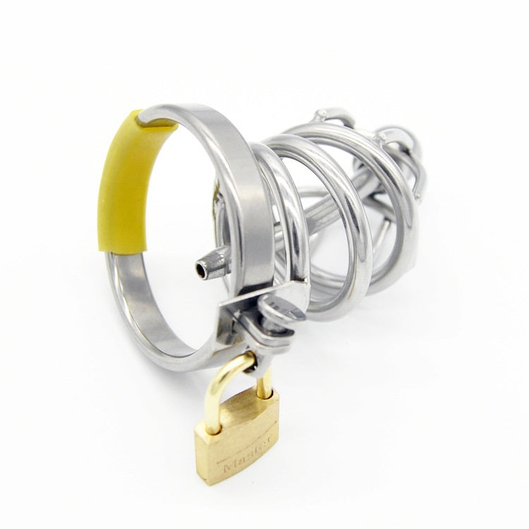 Male Bondage Chastity Cage Device, Stainless Steel