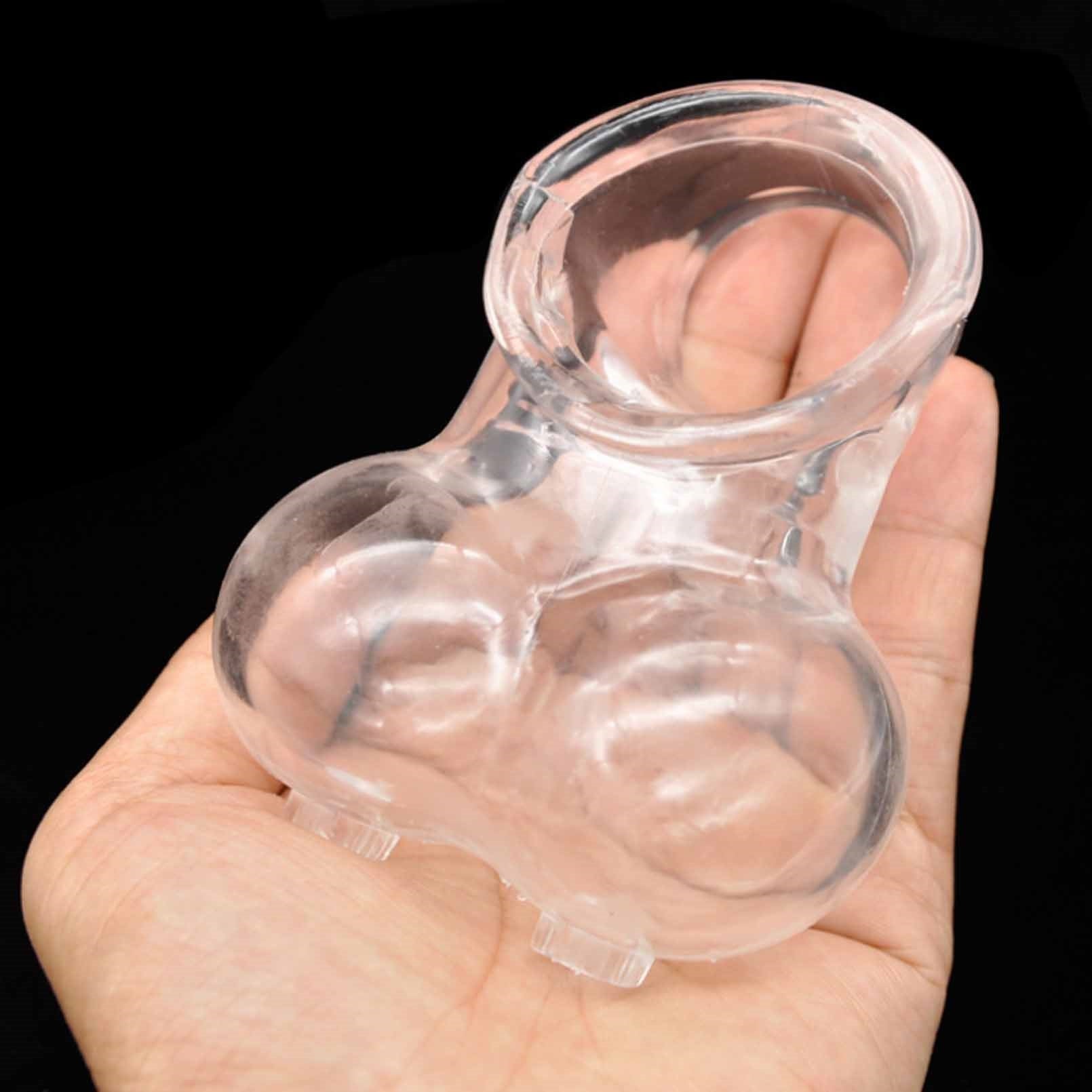 Soft Plastic Cock Lock Cage Adult Toy For Men Bind