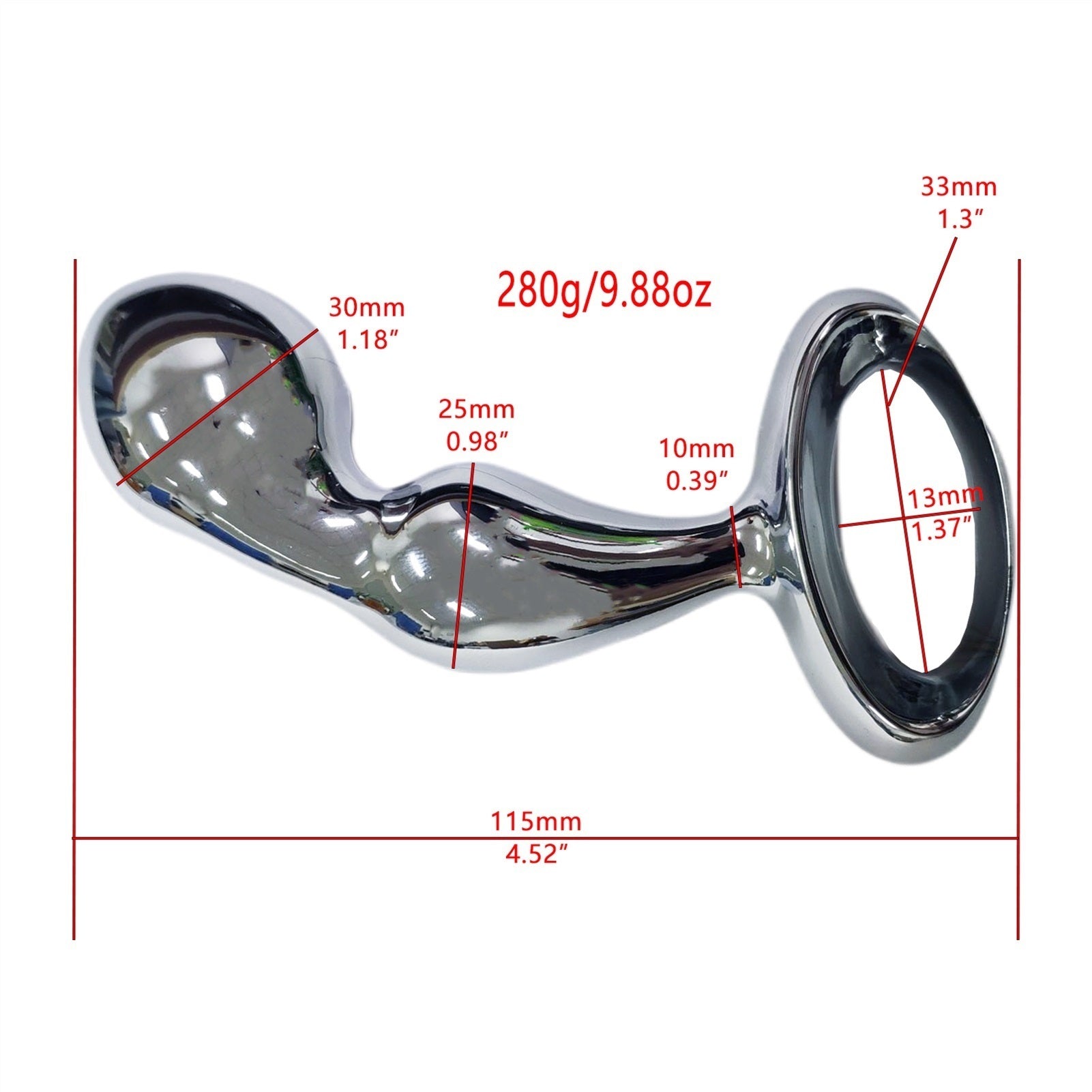 Stainless Steel Anal Plug Ring for Couple Game bed