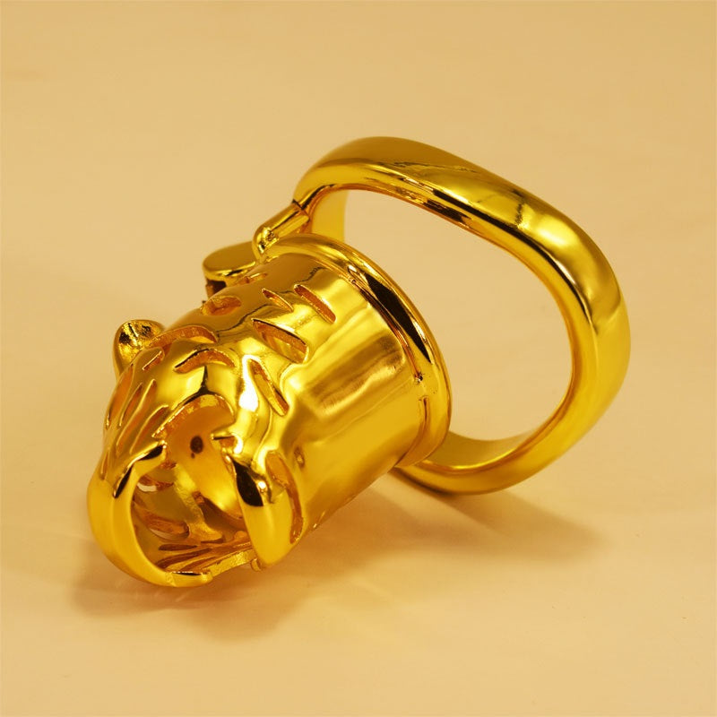 28 sets of men's golden metal chastity lock chasti