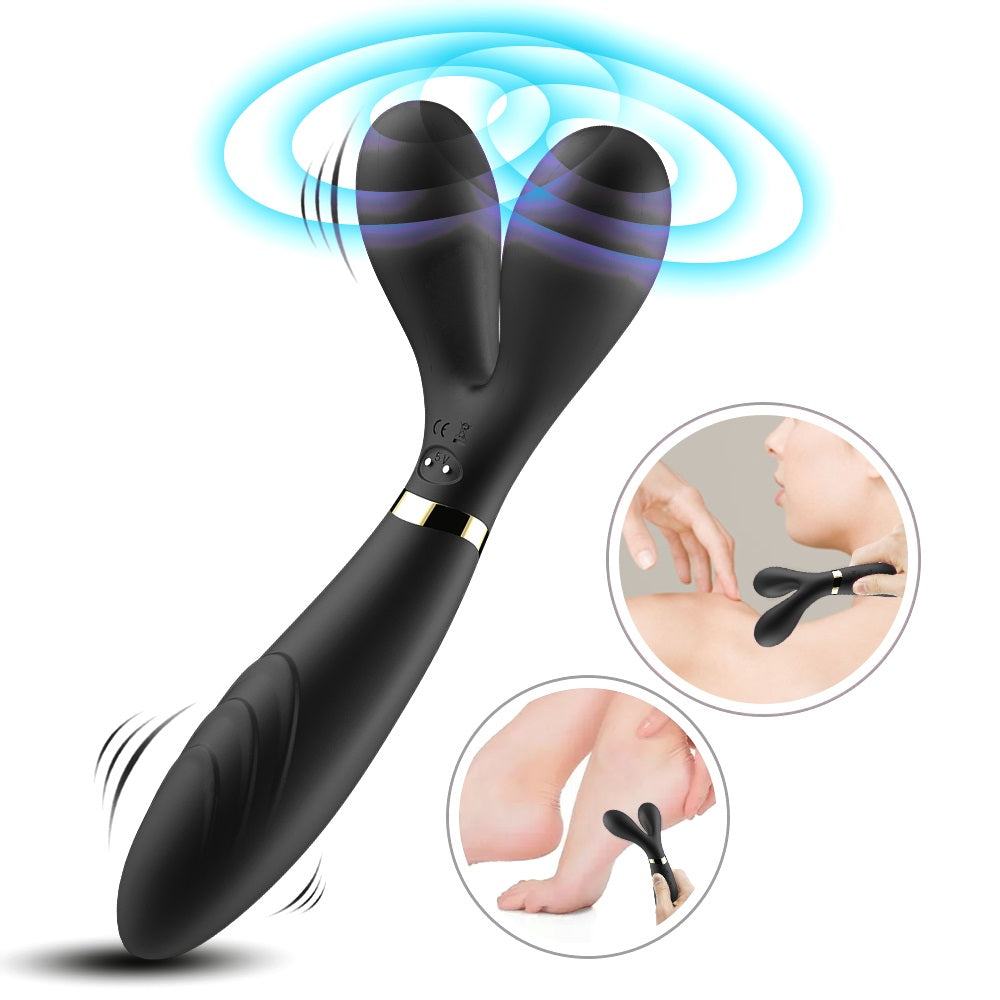 Y-shaped rabbit ear female massage vibrator couple