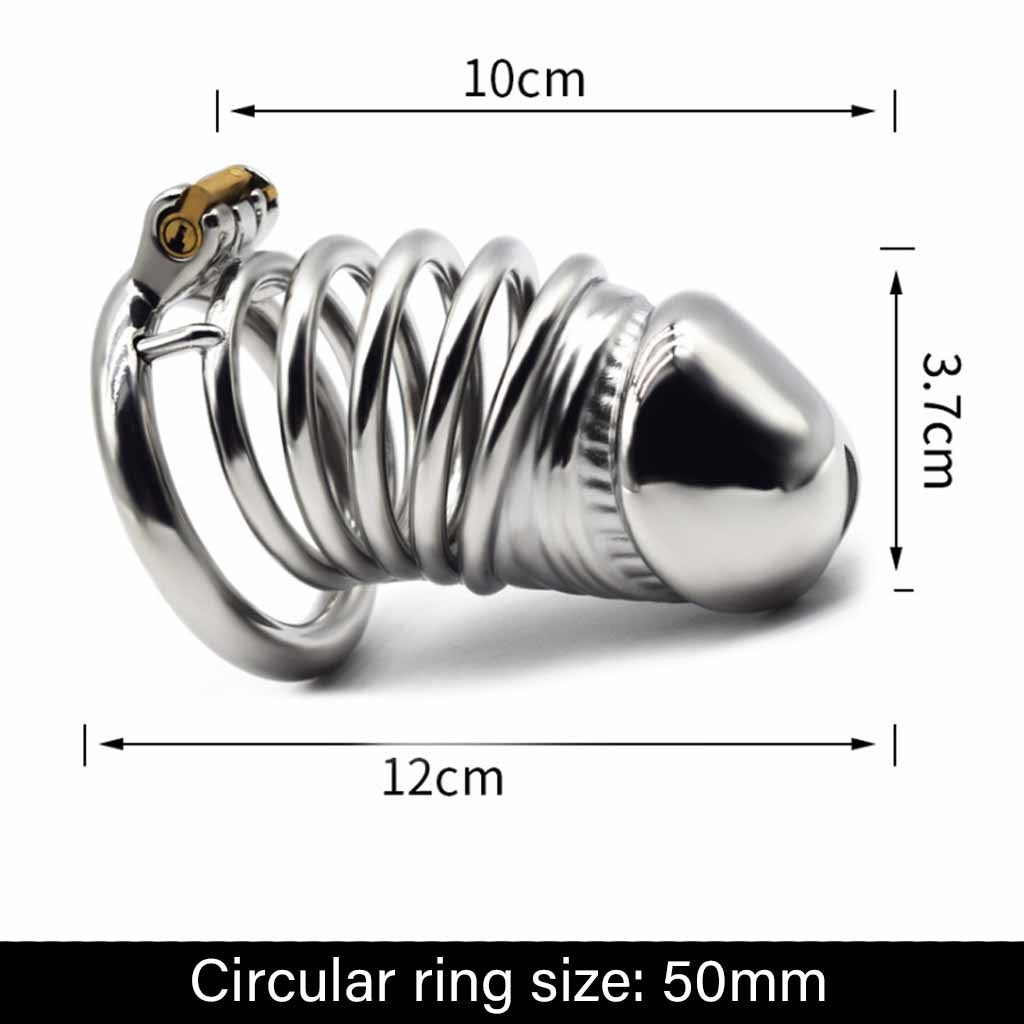 Stainless Steel Small Male Chastity Device Ergonom