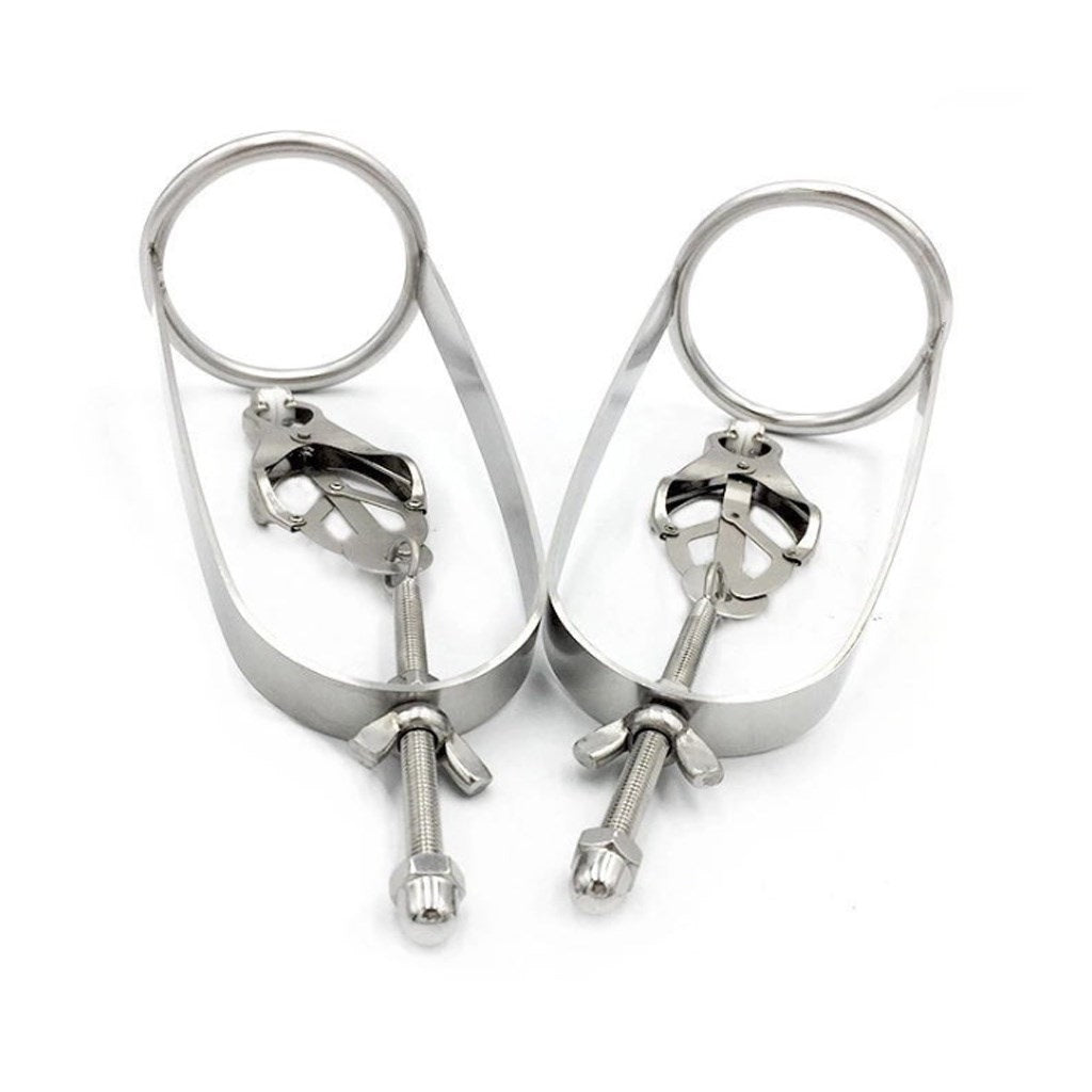 Unisex Butterfly Clip Stainless Steel Nipple Clamp