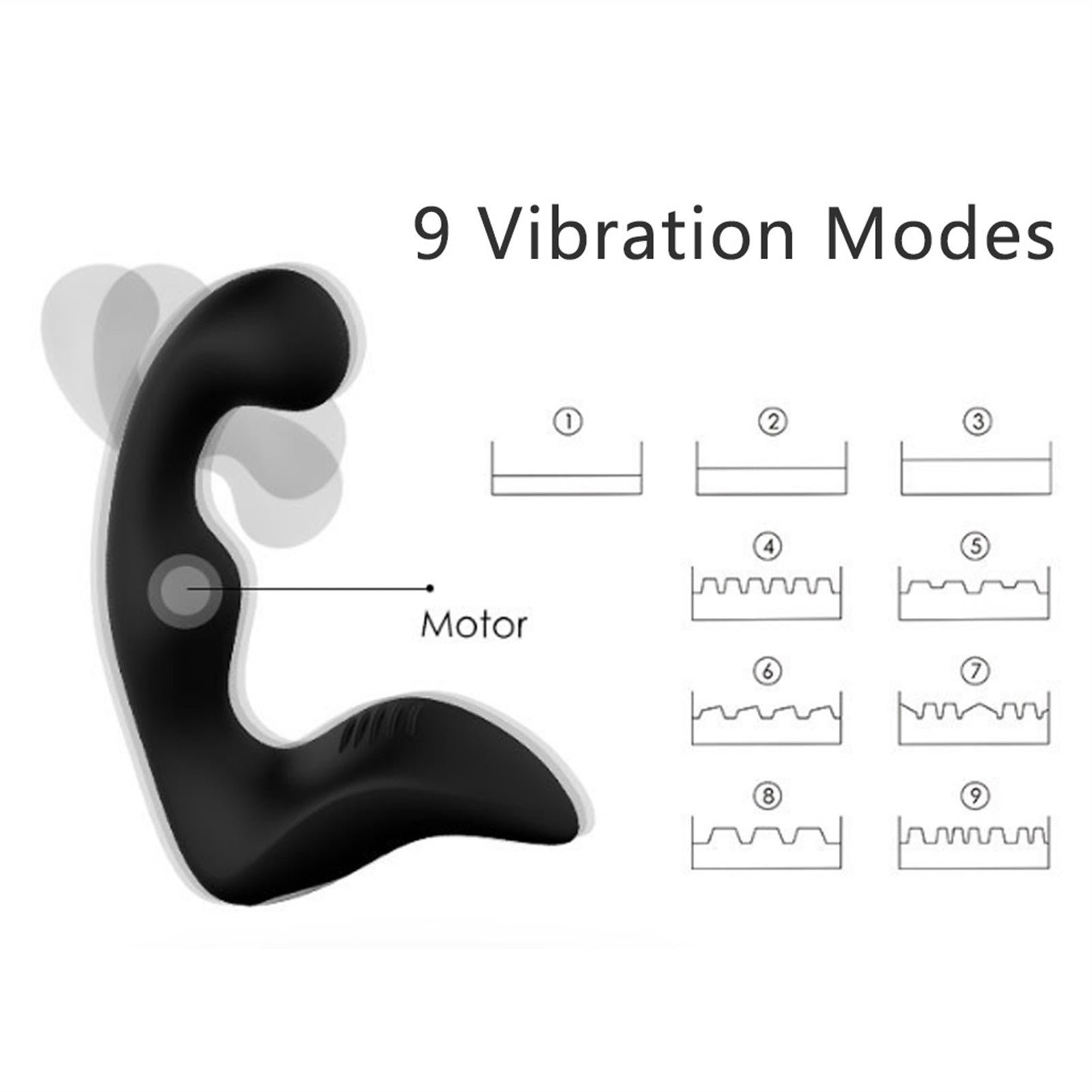 Silicone Amal Plugs Sex Toys for Couples Kit Black