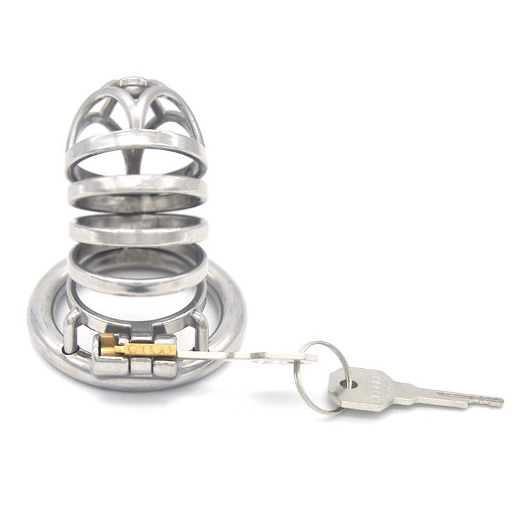 Male Cock Cage Chastity Device, Stainless Steel Ha