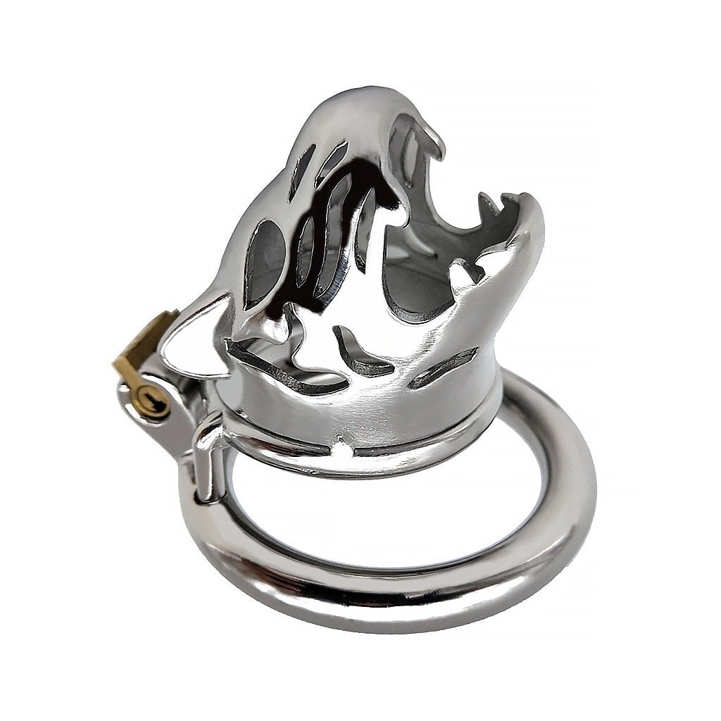 3 Size 304 Stainless-steel Leopard Head Cage Ring 