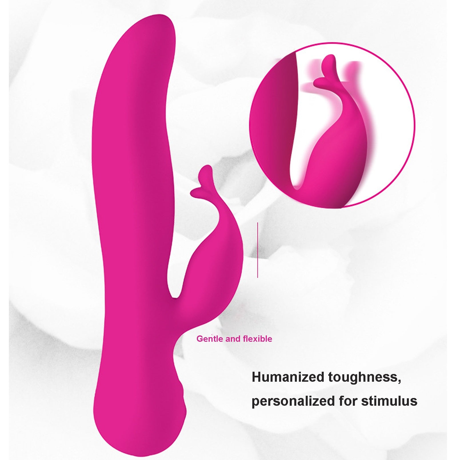 Appealing vibrator for self-use clitoris double-po