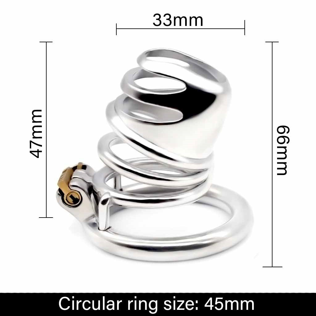 Small Male Chastity Device Stainless Steel Ergonom