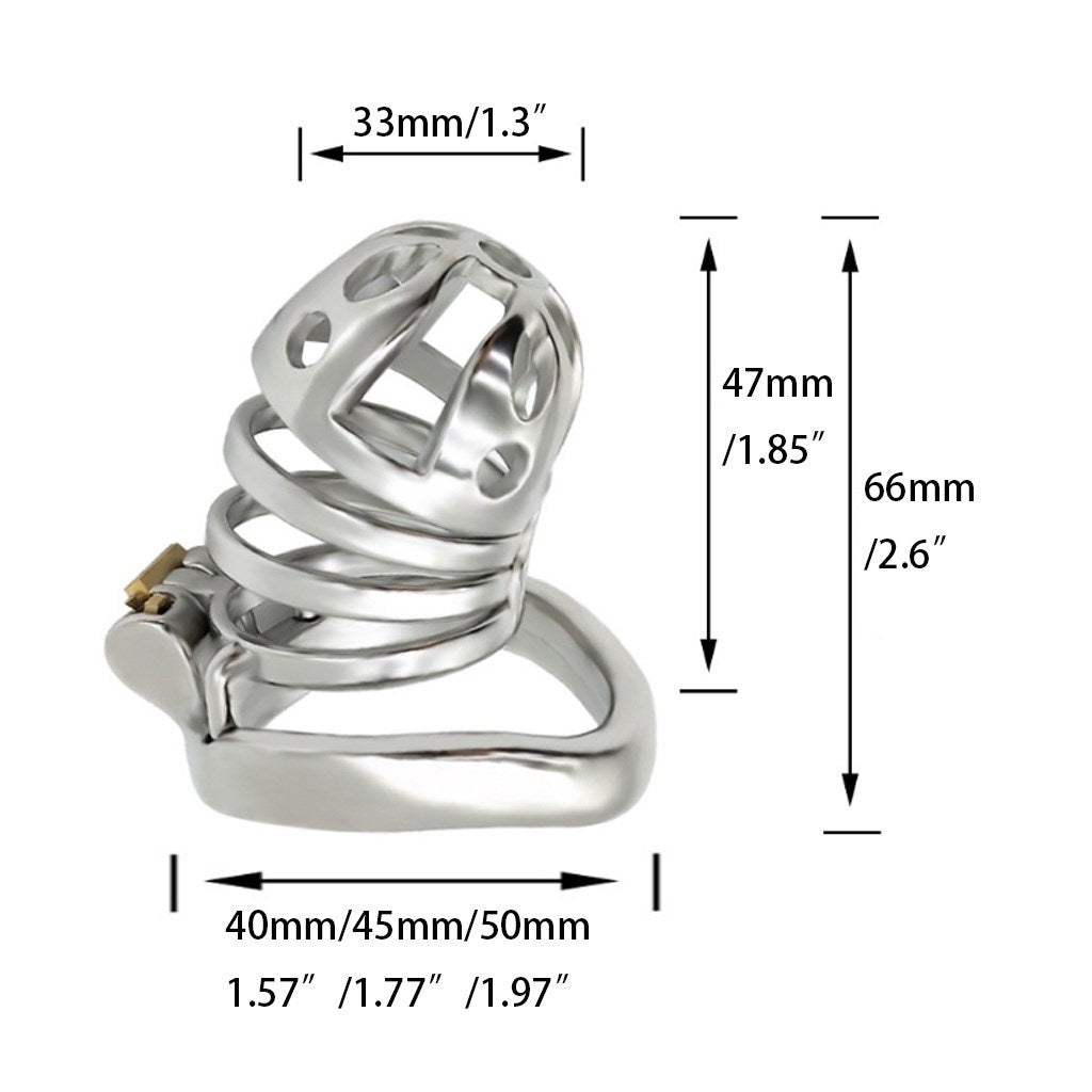 3 Size 304 Stainless-steel Master Slave Chastity D