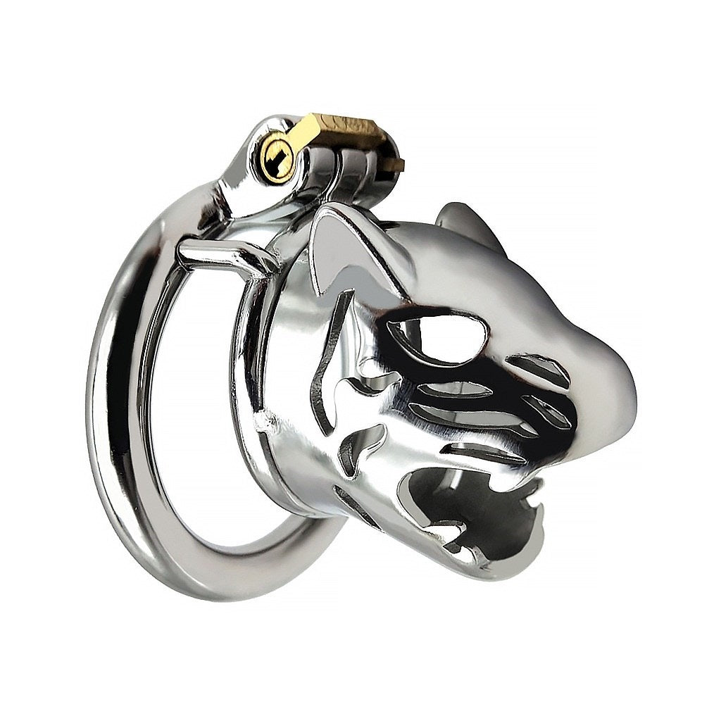 3 Size 304 Stainless-steel Leopard Head Cage Ring 