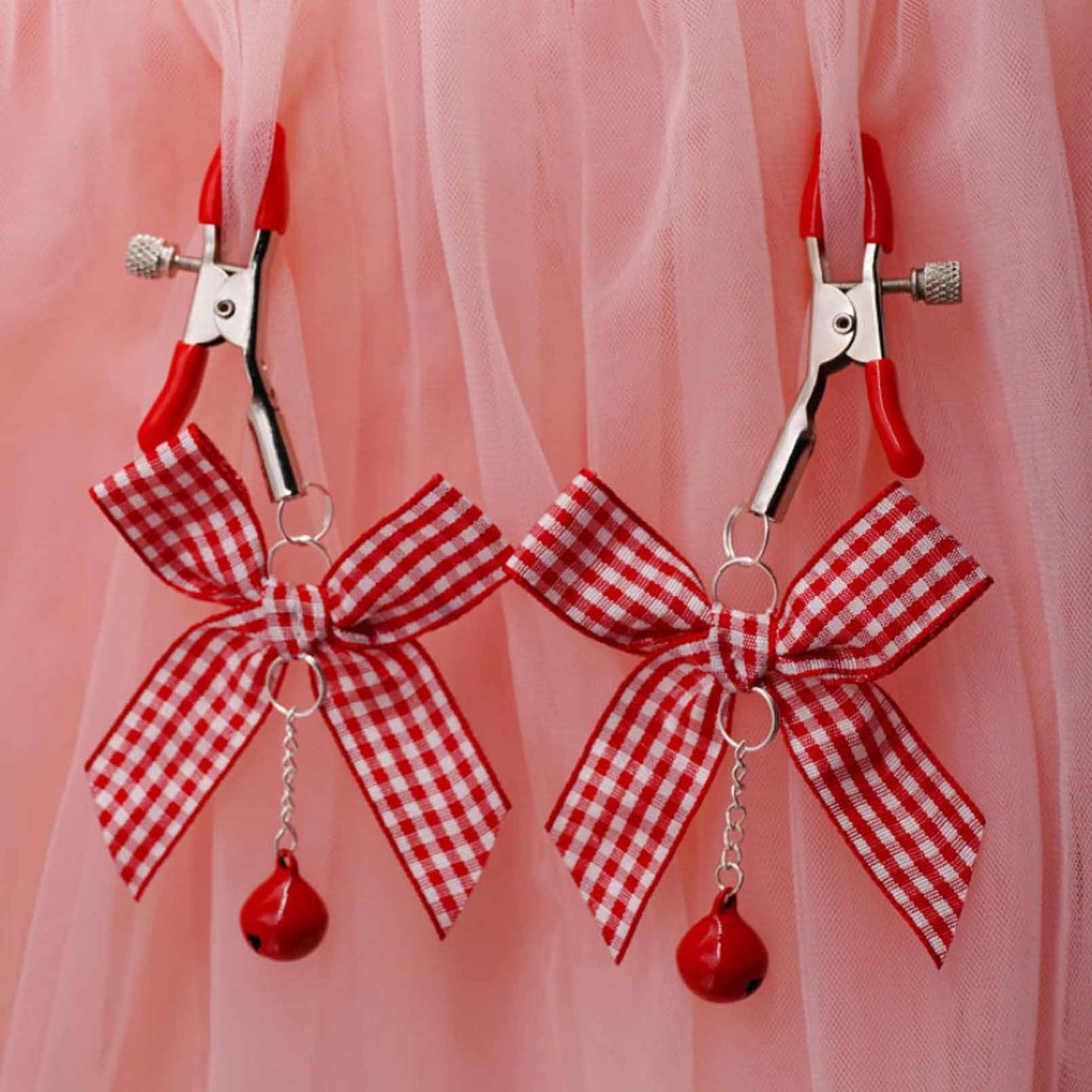 Adults Metal Nipple Noose Bowknot Bells Breast Mas