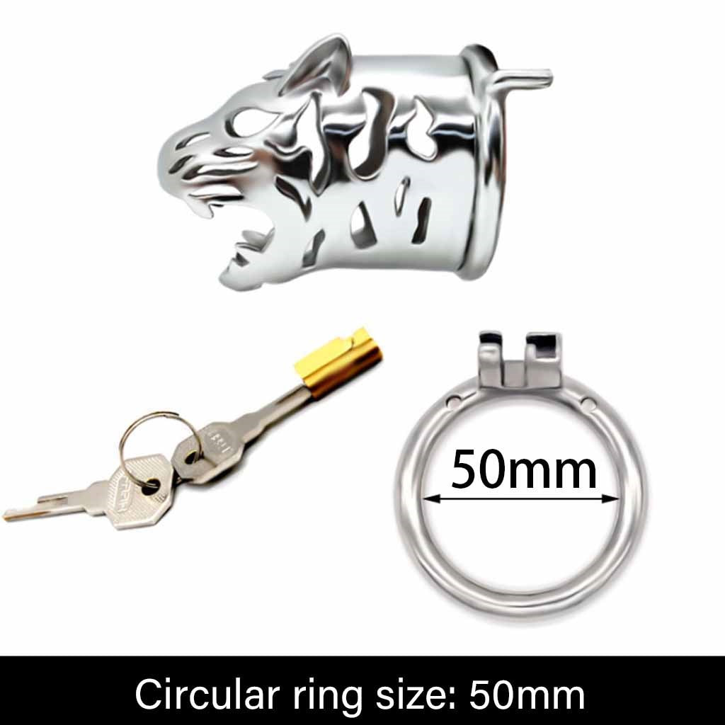 Male Cock Cage Chastity Device, Stainless Steel Ch