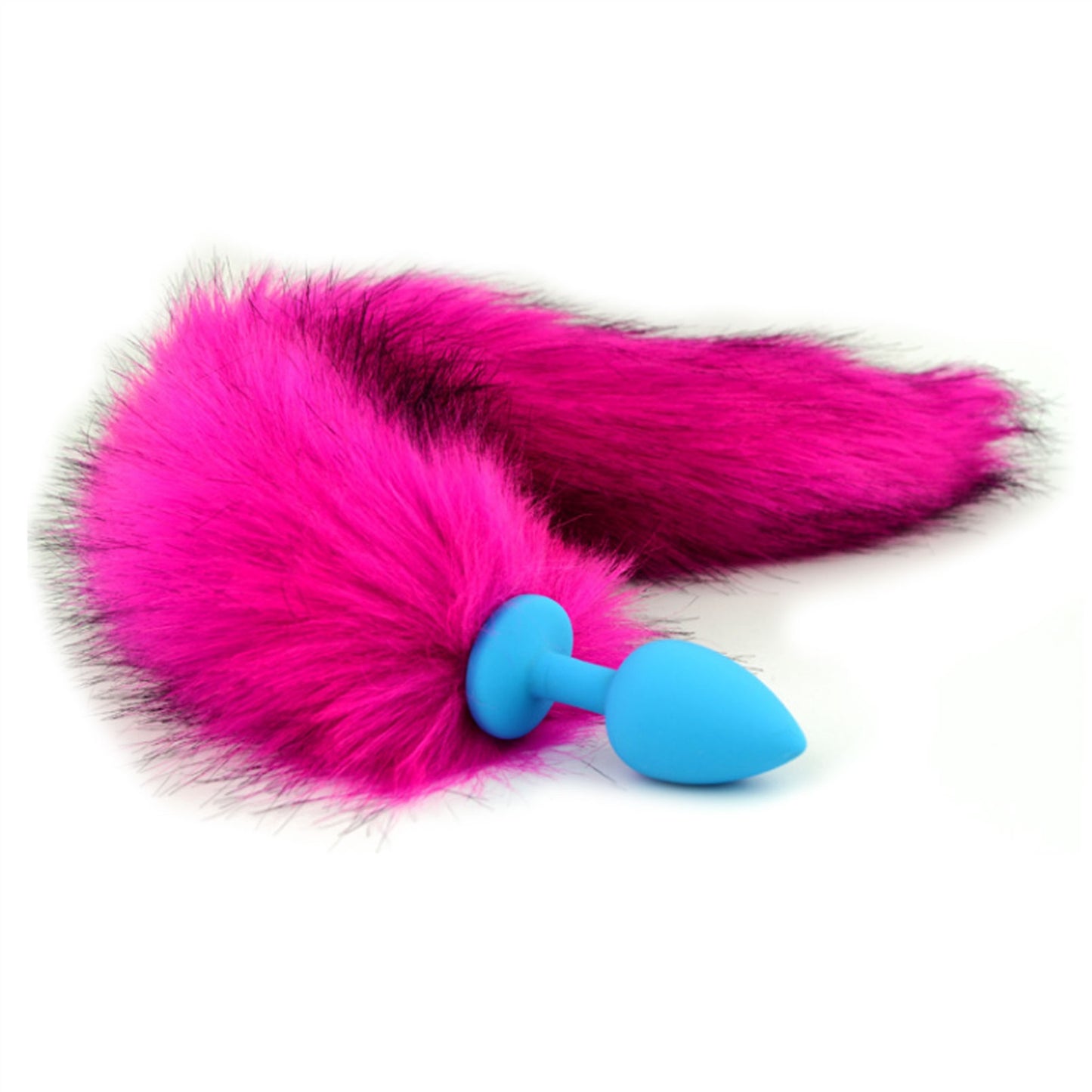 Silicone Fox Tail Trumpet Adult Toy Metal Anal Plu