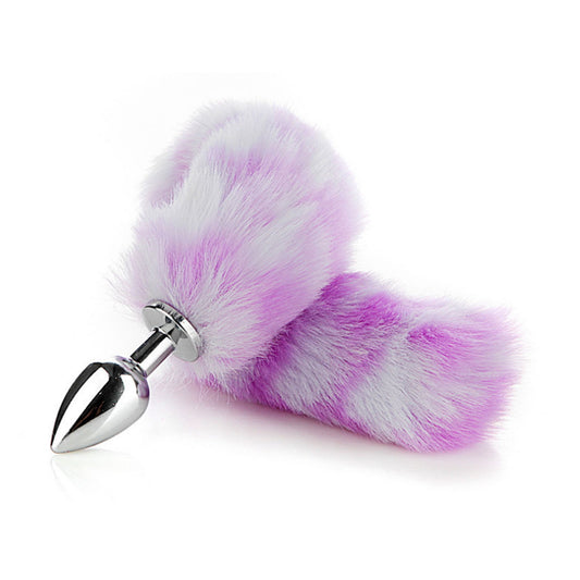 Removable Imitation Fox Tail Anal Plug For Couple 