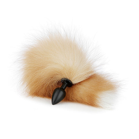 Removable Imitation Fox Tail Anal Plug Ring For Co