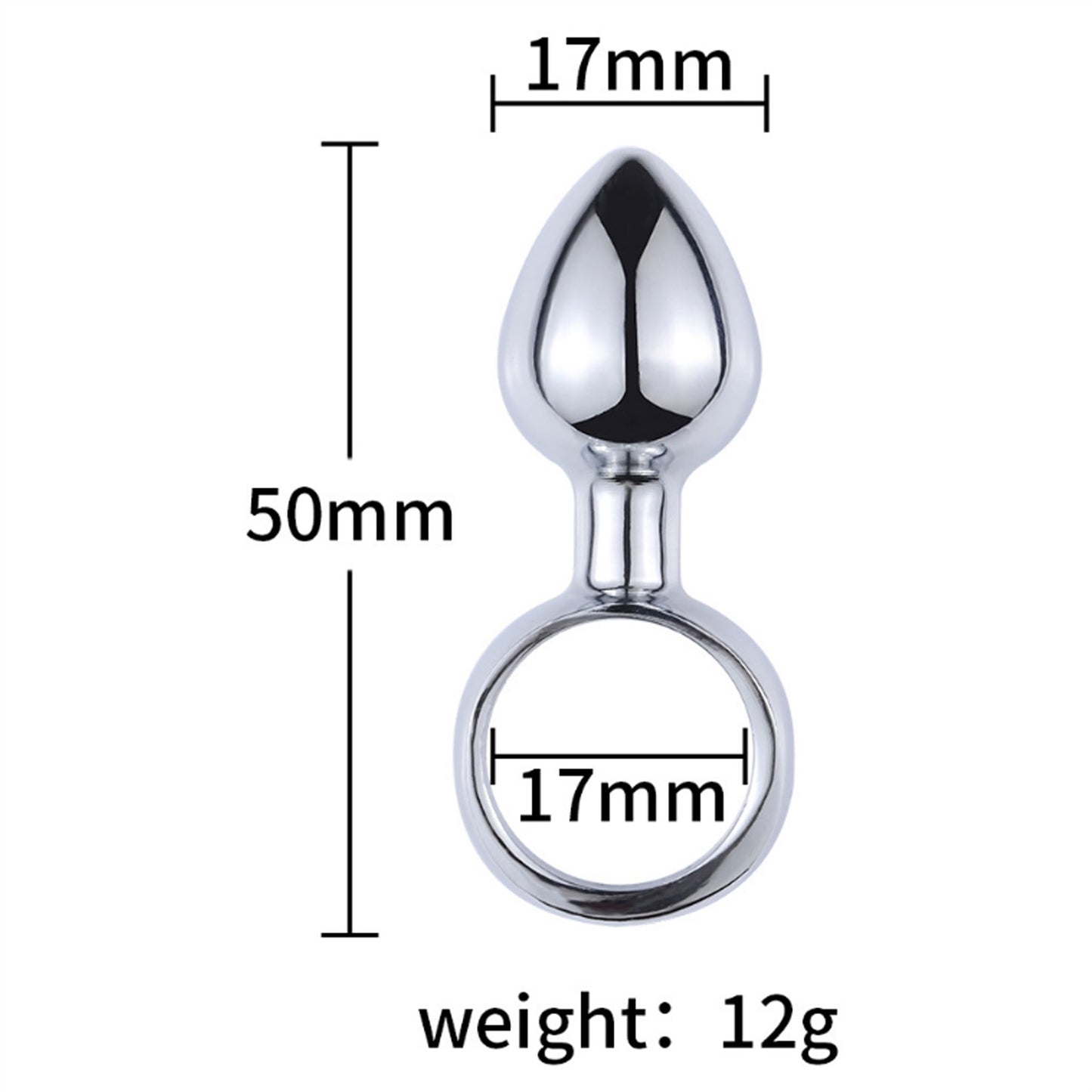 Eggs Toys Stainless Steel Crystal Jewelry Plug for