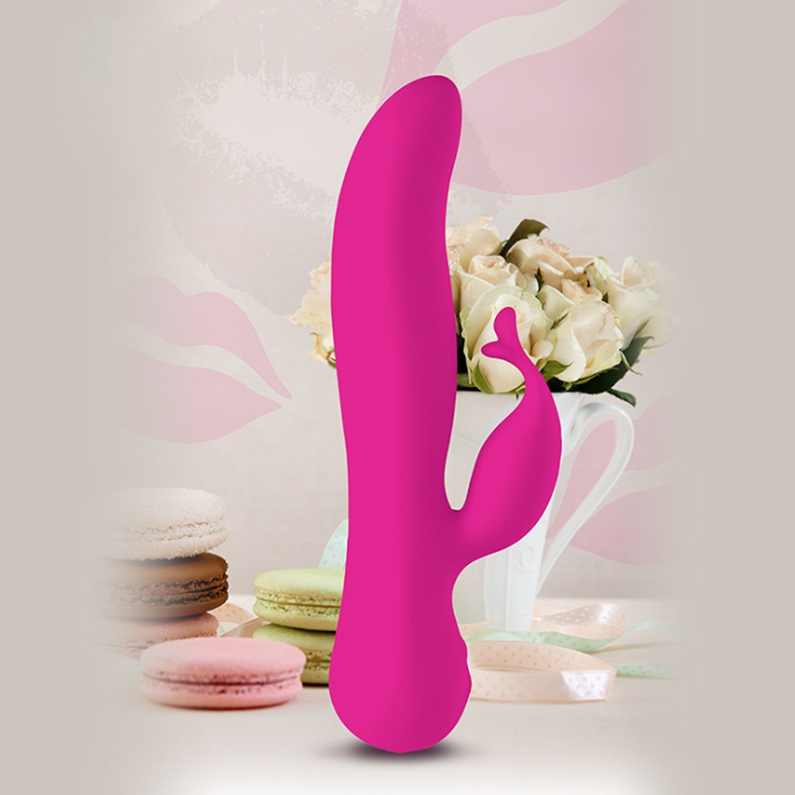 Appealing vibrator for self-use clitoris double-po